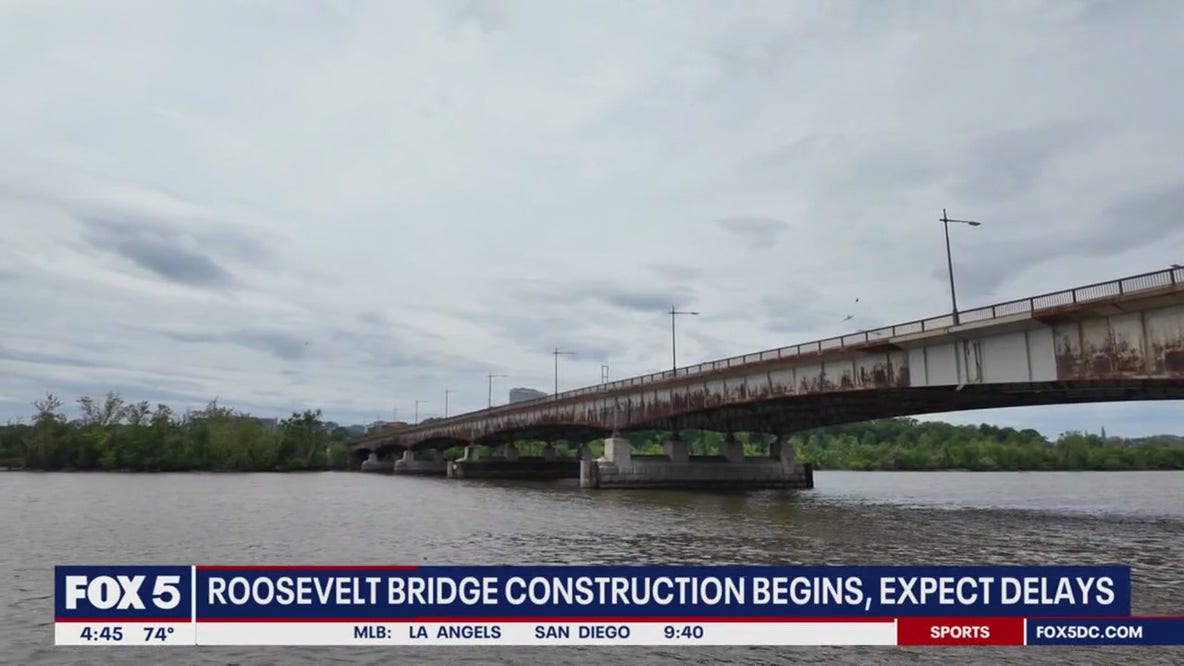 Renovations begin on DC's Roosevelt Bridge